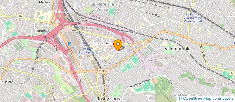 localisation de l'entreprise LIBERTE-PHILO à ROSNY-SOUS-BOIS