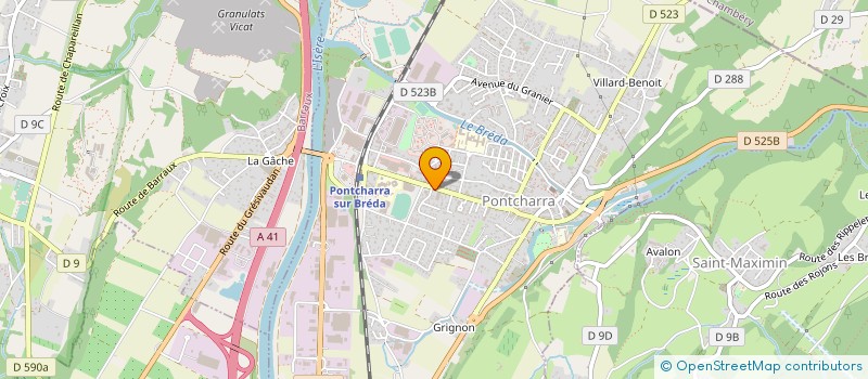 localisation de l'entreprise LIBERTE SANS FRONTIERE  PONTCHARRA