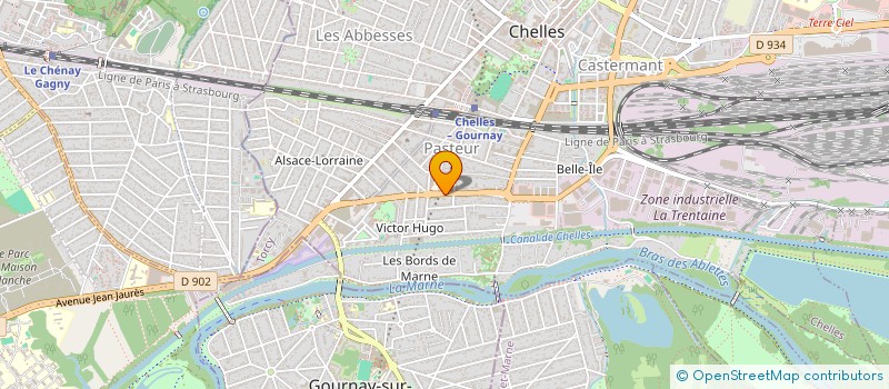 localisation de l'entreprise LIBERTEL  CHELLES