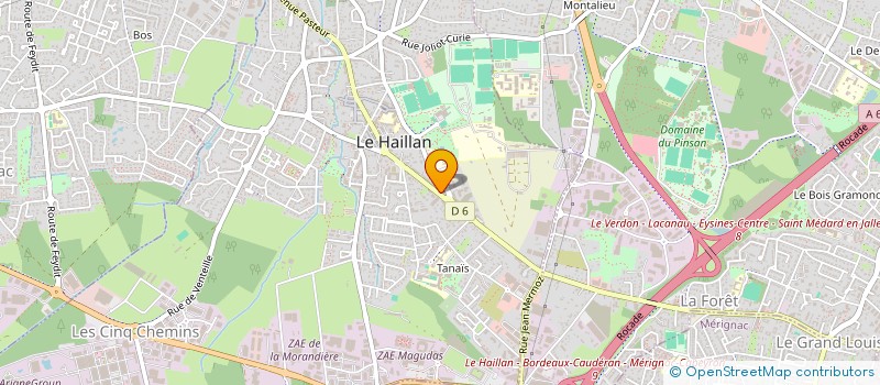 localisation de l'entreprise LIBERTISS TECHNIC BATIMENT à LE HAILLAN