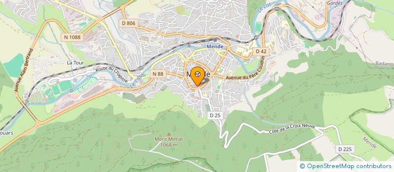 localisation de l'entreprise LIBERTY 25  MENDE