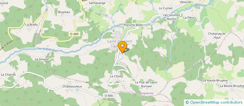 localisation de l'entreprise LIBERTY à VAUGNERAY