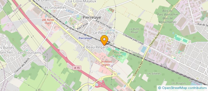 localisation de l'entreprise LIBERTY  PIERRELAYE