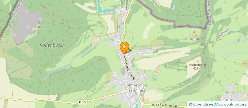 localisation de l'entreprise LIBERTY'COIFF  VOLMERANGE-LES-MINES