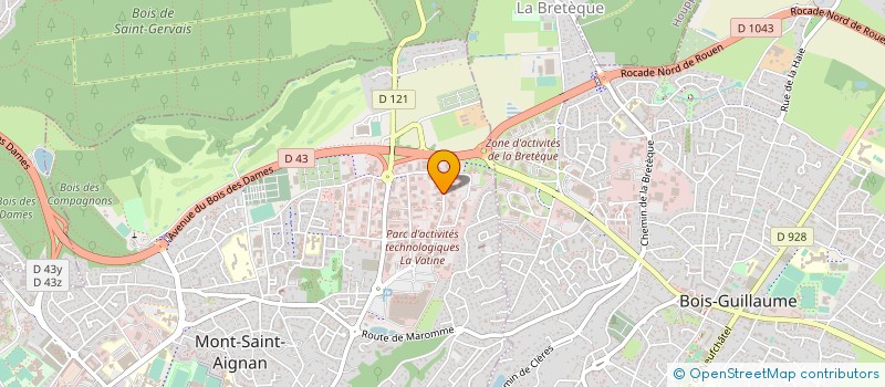localisation de l'entreprise LIBERTY ET COMPAGNIE CRECHE DE LA VATINE à MONT-SAINT-AIGNAN