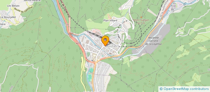 localisation de l'entreprise LIBERTY EXPRESS  MOUTIERS