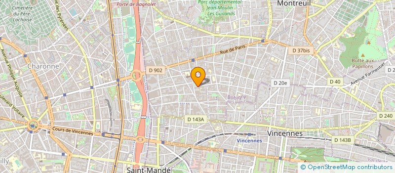 localisation de l'entreprise LIBERTY FOOD à MONTREUIL