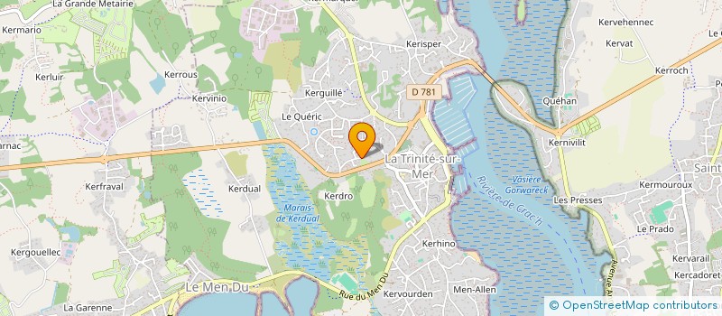 localisation de l'entreprise LIBERTY ONE  LA TRINITE-SUR-MER