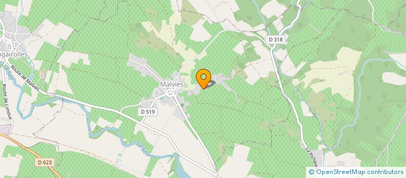 localisation de l'entreprise LIBERTY WINE  MALVIES