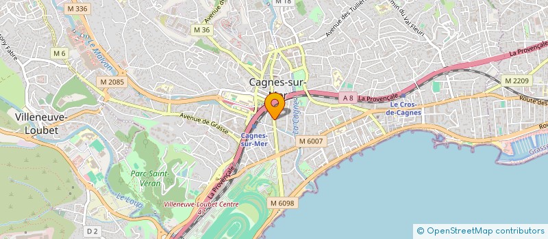localisation de l'entreprise LIBERTY WON à CAGNES-SUR-MER