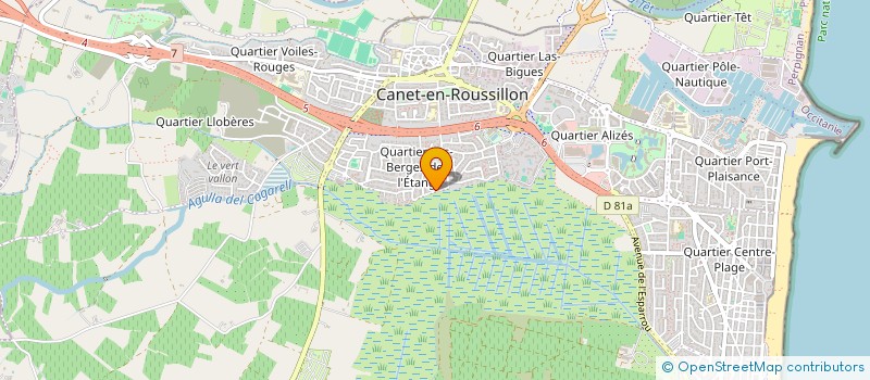 localisation de l'entreprise LIBES à CANET-EN-ROUSSILLON