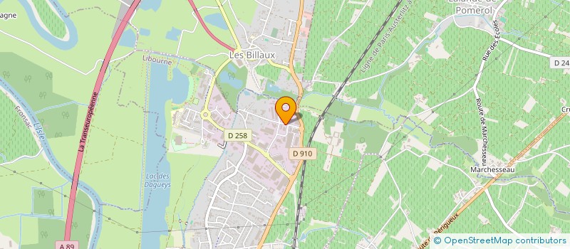 localisation de l'entreprise LIBGEL à LIBOURNE