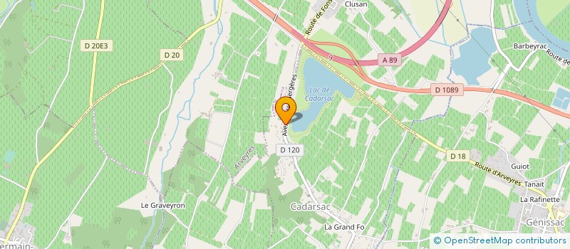 localisation de l'entreprise LIBINVEST  CADARSAC