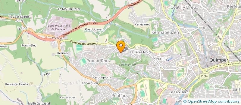 localisation de l'entreprise LIBLAB à QUIMPER