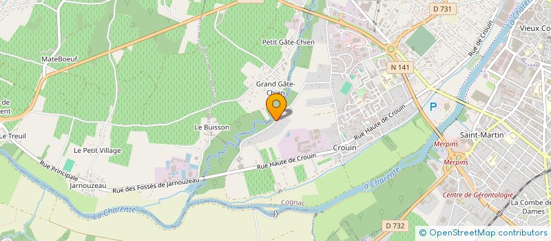 localisation de l'entreprise LIBOP à COGNAC
