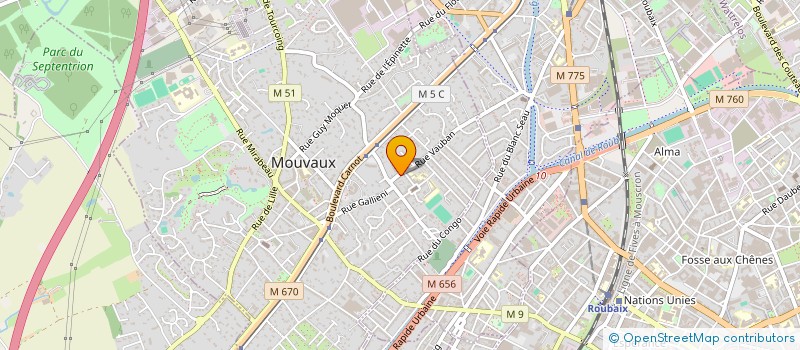 localisation de l'entreprise LIBOUNICH  MOUVAUX