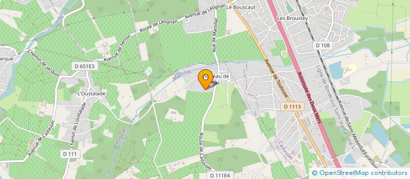 localisation de l'entreprise LIBOUR  MARTILLAC