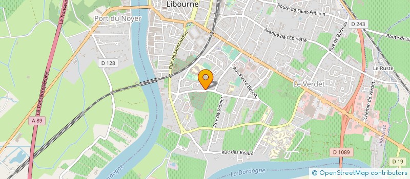 localisation de l'entreprise LIBOURNE ASSOCIATION BOXE OLYMPIQUE  LIBOURNE