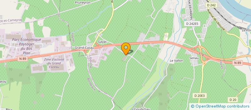 localisation de l'entreprise LIBOURNE AVIATION  VAYRES
