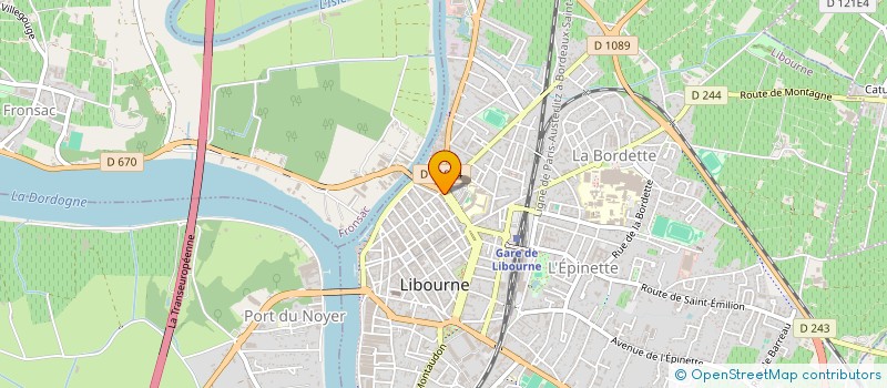 localisation de l'entreprise LIBOURNE CADEAUX  LIBOURNE