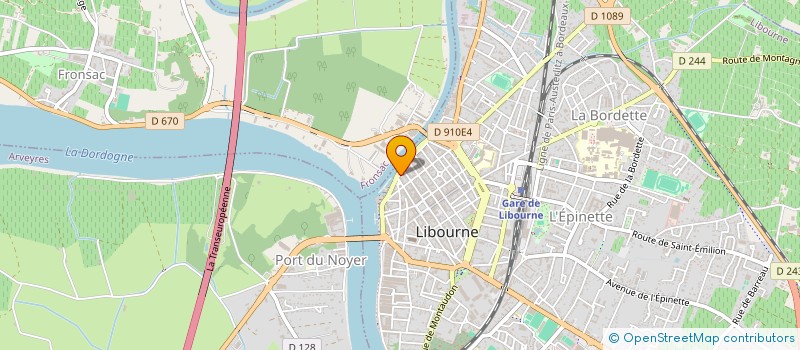 localisation de l'entreprise LIBOURNE PNEUS SERVICES  LIBOURNE