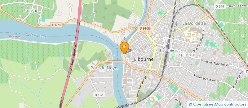 localisation de l'entreprise LIBOURNE VOYAGES à LIBOURNE