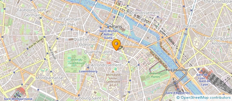 localisation de l'entreprise LIBRAIRIE 5 à PARIS