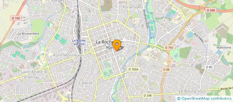 localisation de l'entreprise LIBRAIRIE 85000 à LA ROCHE-SUR-YON