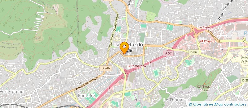 localisation de l'entreprise LIBRAIRIE AMIRAL SA à LA VALETTE-DU-VAR