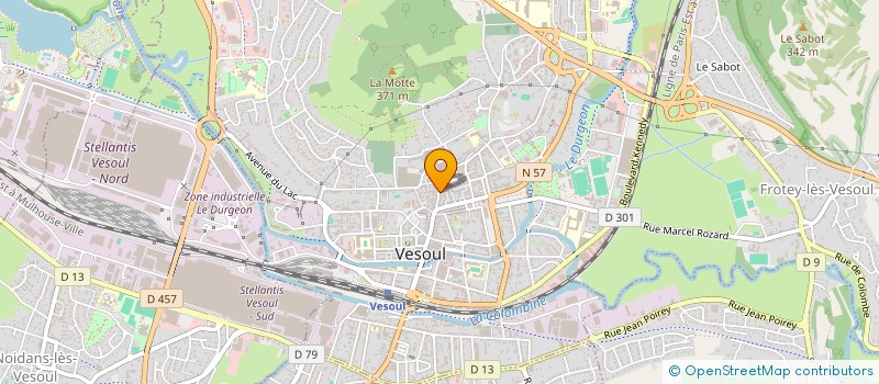 localisation de l'entreprise LIBRAIRIE AU COEUR DE LETTRES  VESOUL