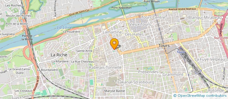 localisation de l'entreprise LIBRAIRIE AU FEMININ à TOURS