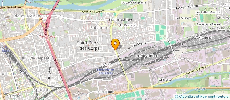 localisation de l'entreprise LIBRAIRIE AU FIL DES PAGES à SAINT-PIERRE-DES-CORPS
