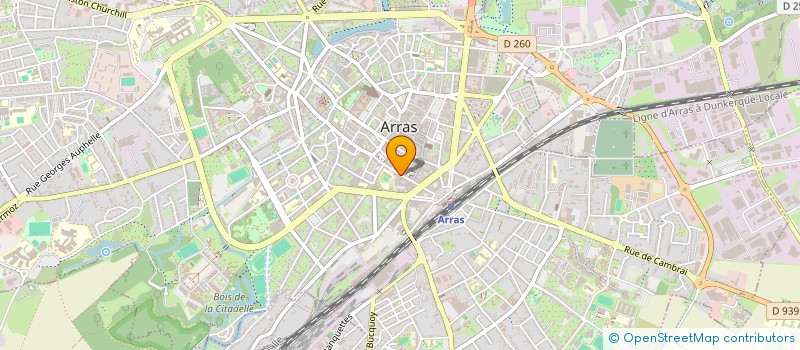 localisation de l'entreprise LIBRAIRIE B à ARRAS