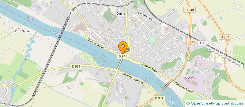localisation de l'entreprise LIBRAIRIE BEDU ET COMPAGNIE à GIEN