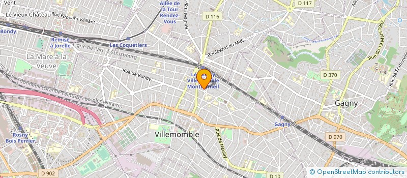 localisation de l'entreprise LIBRAIRIE BOOKINER à VILLEMOMBLE