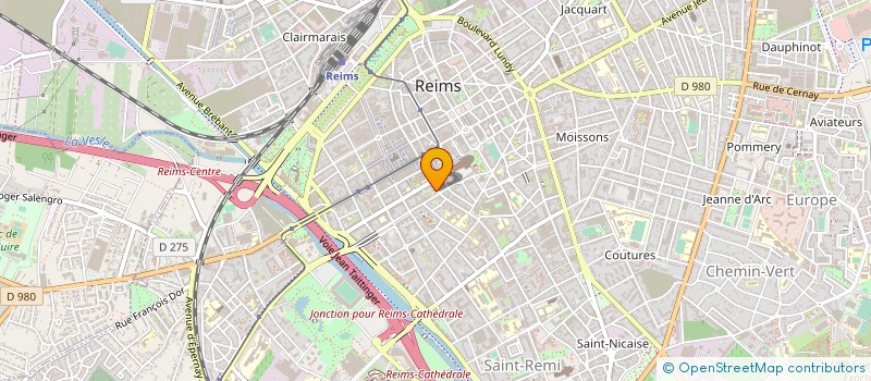 localisation de l'entreprise LIBRAIRIE CHANZY à REIMS
