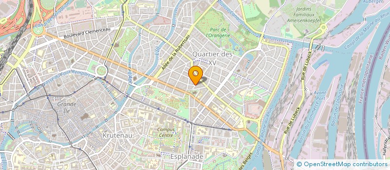 localisation de l'entreprise LIBRAIRIE CHAPITRE 8 à STRASBOURG