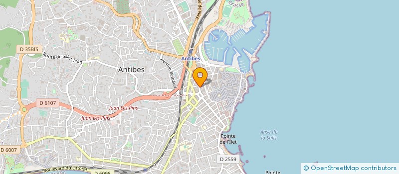 localisation de l'entreprise LIBRAIRIE D'ANTIBES à ANTIBES
