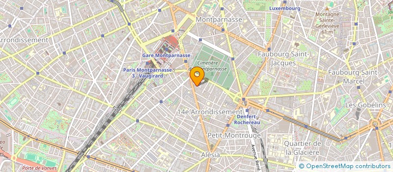 localisation de l'entreprise LIBRAIRIE DAGUERRE  PARIS