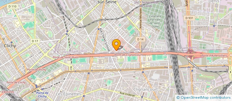 localisation de l'entreprise LIBRAIRIE DE L'AVENUE  SAINT-OUEN-SUR-SEINE