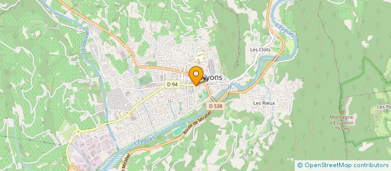 localisation de l'entreprise LIBRAIRIE DE L'OLIVIER à NYONS