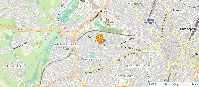 localisation de l'entreprise LIBRAIRIE DE LA BASSE MARCHE à LIMOGES