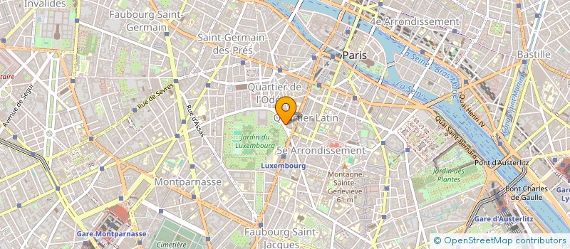 localisation de l'entreprise LIBRAIRIE DE LA FONTAINE à PARIS
