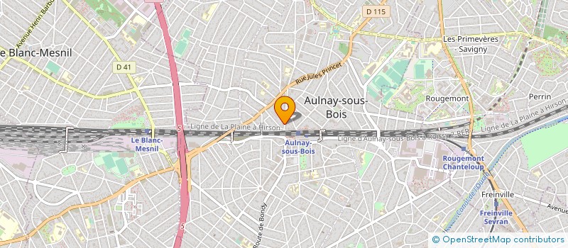 localisation de l'entreprise LIBRAIRIE DE LA GARE S A à AULNAY-SOUS-BOIS