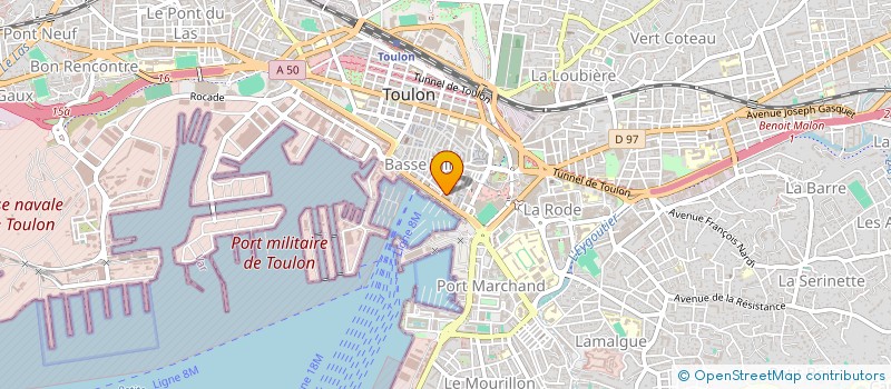 localisation de l'entreprise LIBRAIRIE DE LA RENAISSANCE à TOULON