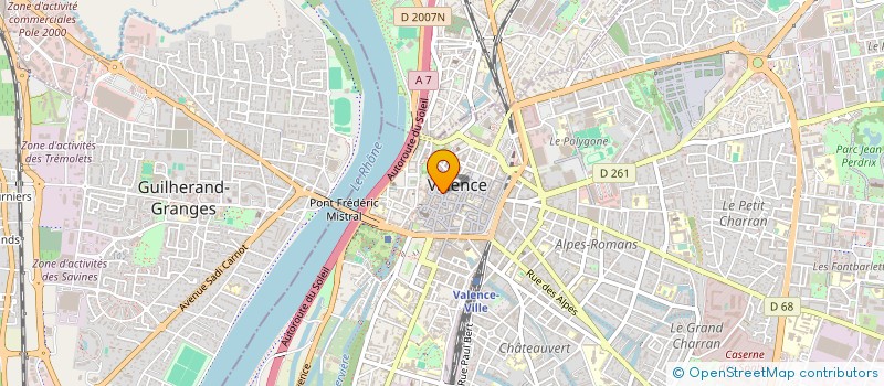 localisation de l'entreprise LIBRAIRIE DE NOTRE TEMPS SARL à VALENCE