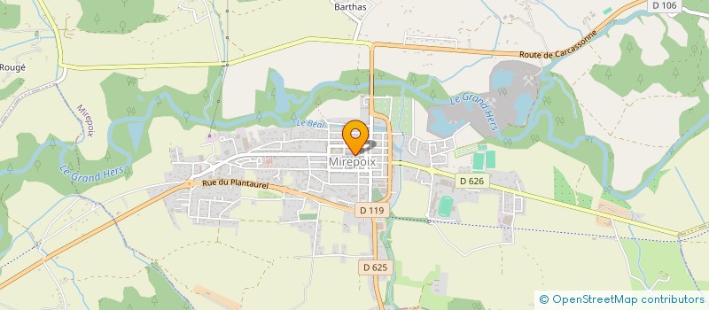 localisation de l'entreprise LIBRAIRIE DES COUVERTS à MIREPOIX