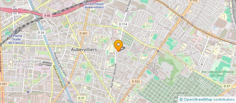 localisation de l'entreprise LIBRAIRIE DES DEUX LYCEES à AUBERVILLIERS