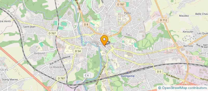 localisation de l'entreprise LIBRAIRIE DES ECOLES  GUINGAMP