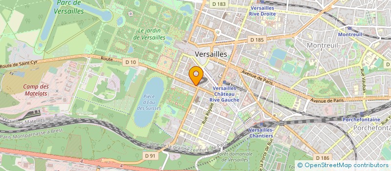 localisation de l'entreprise LIBRAIRIE DES ENFANTS à VERSAILLES